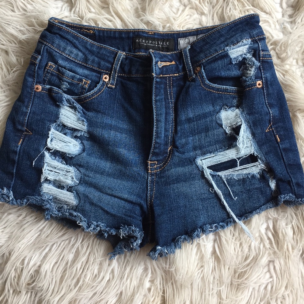 Distressed Aero shorts!